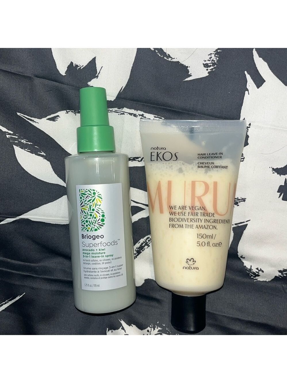 Bundle of 2- hair products Briogeo and Natura Ekos